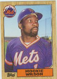 1987 Topps Baseball Cards      625     Mookie Wilson